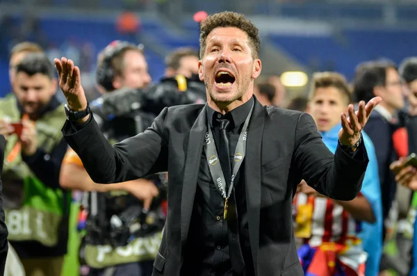 Lyon Fransa Mayıs 2018 Diego Simeone Final Uefa Avrupa Ligi — Stok fotoğraf