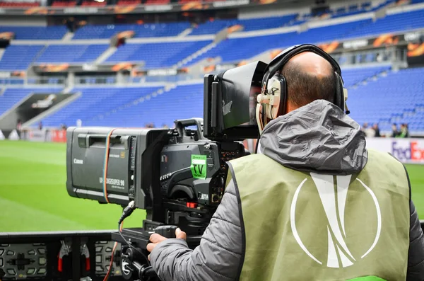 Lyon Francia Mayo 2018 Jugador Fútbol Durante Último Partido Uefa — Foto de Stock