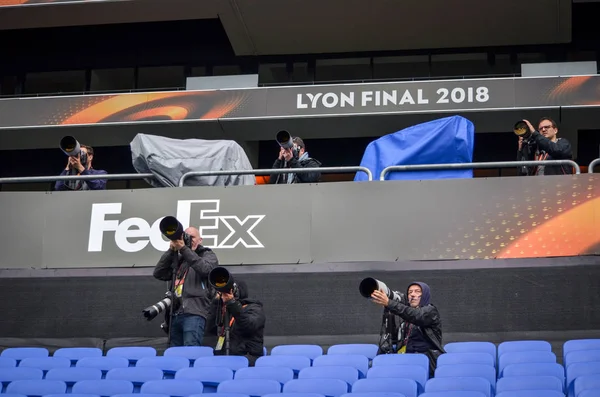 Lyon Franz Mai 2018 Fußballer Während Des Letzten Uefa Europa — Stockfoto