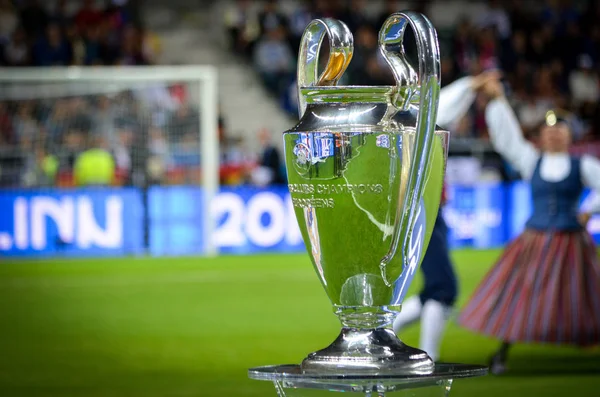 Tallinn Estonia August 2018 Uefa Champions League Trophy Cup Close — Stock Photo, Image