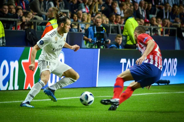 Tallinn Estland Augustus 2018 Gareth Bale Tijdens Finale 2018 Uefa — Stockfoto