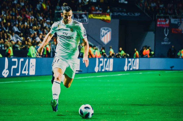 Tallinn Estonya Ağustos 2018 Gareth Bale Oyuncular Final 2018 Uefa — Stok fotoğraf