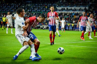 Tallinn, Estonya - 15 Ağustos, 2018: 2018 Uefa Süper Kupası Finali sırasında Vitolo maç arada Atletico Madrid vs Real Madrid A. Le Coq Arena Stadyumu, Estonya