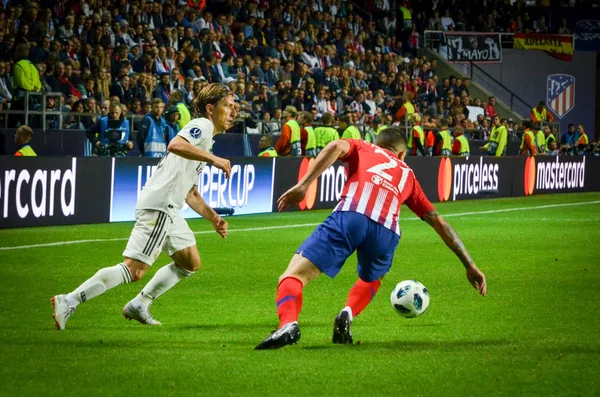 Tallinn Estland Augustus 2018 Luka Modric Tijdens Finale 2018 Uefa — Stockfoto