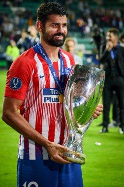 Tallinn, Estonya - 15 Ağustos, 2018: Diego Costa