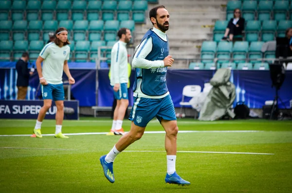 Tallinn Estônia Agosto 2018 Juanfran Jogadores Durante Final 2018 Uefa — Fotografia de Stock