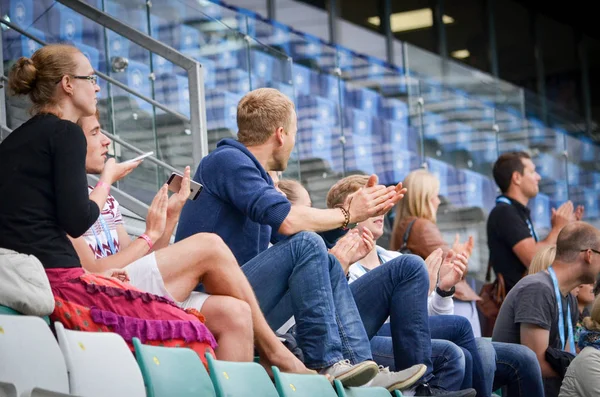 Tallinn Estônia Agosto 2018 Treinamento Jogadores Futebol Real Madrid Antes — Fotografia de Stock