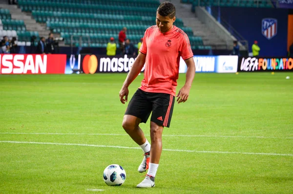 Tallinn Estonia Agosto 2018 Casemiro Durante Partido Final Supercopa Uefa — Foto de Stock