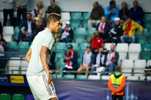 Tallinn Estonia Agosto 2018 Raphael Varane Durante Finale Della Supercoppa — Foto Stock