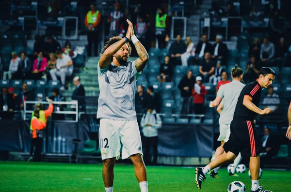 Tallinn Estônia Agosto 2018 Marcelo Durante Final Supercopa Uefa 2018 — Fotografia de Stock