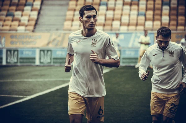 Lviv Ukraine August 2018 Training Football Players Ukrainian Team Uefa — Stock Photo, Image