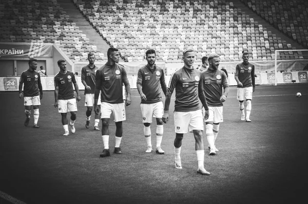 Lviv Ukraine August 2018 Training Football Players Slovakian Team Uefa — Stock Photo, Image