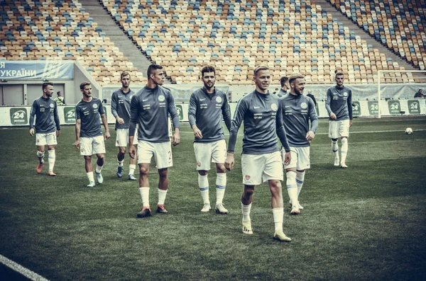 Lviv Ukraina Augusti 2018 Utbildning Fotbollsspelare Det Slovakiska Laget Uefa — Stockfoto