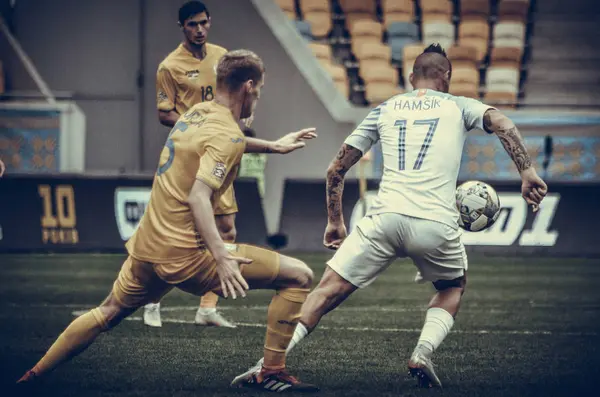 리비우 우크라이나 2018 슬로바키아와 우크라이나의 대표팀 사이의 Uefa 네이션스 리그의 — 스톡 사진