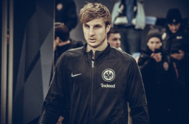 Kharkiv, Ukrayna - 14 Şubat 2019: Martin Hinteregger 