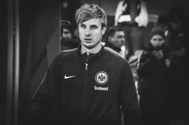 Kharkiv, Ukrayna - 14 Şubat 2019: Martin Hinteregger 