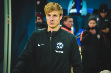 Kharkiv, Ukrayna - 14 Şubat 2019: Martin Hinteregger 