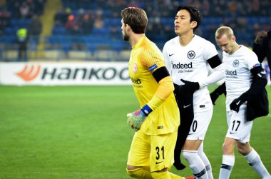 Kharkiv, Ukrayna - 14 Şubat 2019: Kevin Trapp oyuncusu 