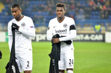 Kharkiv, Ukrayna - 14 Şubat 2019: Evan N'Dicka ve Danny da 