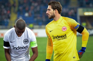 Kharkiv, Ukrayna - 14 Şubat 2019: Kevin Trapp oyuncusu 