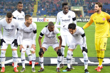 Kharkiv, Ukrayna - 14 Şubat 2019: Futbolcu