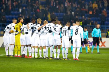 Kharkiv, Ukrayna - 14 Şubat 2019: Eintracht Frankfurt footb