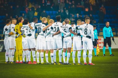 Kharkiv, Ukrayna - 14 Şubat 2019: Eintracht Frankfurt footb