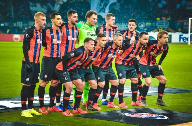 Kharkiv, Ukrayna - 14 Şubat 2019: Futbolcu