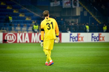 Kharkiv, Ukrayna - 14 Şubat 2019: Kevin Trapp oyuncusu 