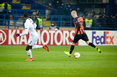 Kharkiv, Ukrayna - 14 Şubat 2019: Evan N'Dicka oyuncu
