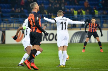Kharkiv, Ukrayna - 14 Şubat 2019: Mijat Gacinovic oyuncu dur