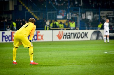 Kharkiv, Ukrayna - 14 Şubat 2019: Kevin Trapp oyuncusu 