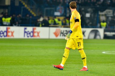 Kharkiv, Ukrayna - 14 Şubat 2019: Kevin Trapp oyuncusu 