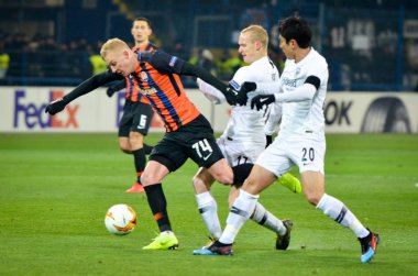 Kharkiv, Ukrayna - 14 Şubat 2019: Makoto Hasebe oyuncu durin