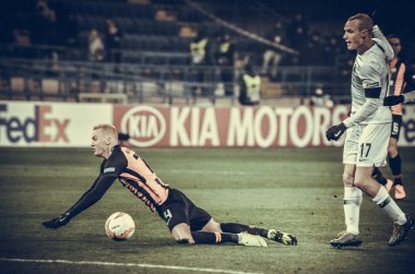 Kharkiv, Ukrayna - 14 Şubat 2019: Sebastian Rode oyuncusu duri