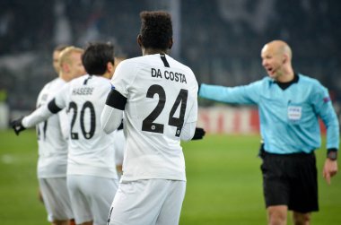 Kharkiv, Ukrayna - 14 Şubat 2019: Danny da Costa oyuncu duri