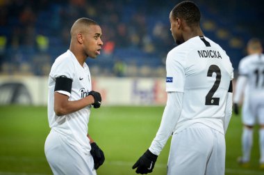 Kharkiv, Ukrayna - 14 Şubat 2019: Gelson Fernandes ve Evan 