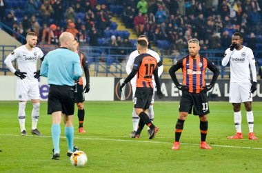 Kharkiv, Ukrayna - 14 Şubat 2019: Marlos penaltıdan geldi du