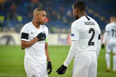 Kharkiv, Ukrayna - 14 Şubat 2019: Gelson Fernandes ve Evan 