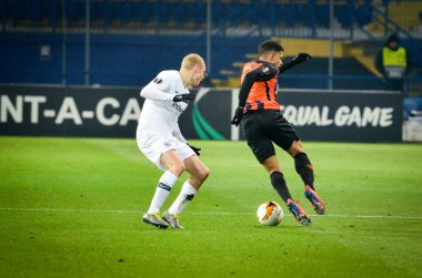 Kharkiv, Ukrayna - 14 Şubat 2019: Sebastian Rode oyuncusu duri