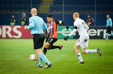 Kharkiv, Ukrayna - 14 Şubat 2019: Sebastian Rode oyuncusu duri