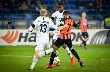 Kharkiv, Ukrayna - 14 Şubat 2019: Martin Hinteregger oyuncusu 