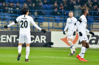 Kharkiv, Ukrayna - 14 Şubat 2019: Makoto Hasebe oyuncu durin