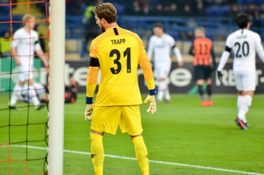 Kharkiv, Ukrayna - 14 Şubat 2019: Kevin Trapp oyuncusu 