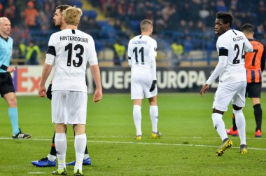 Kharkiv, Ukrayna - 14 Şubat 2019: Martin Hinteregger oyuncusu 