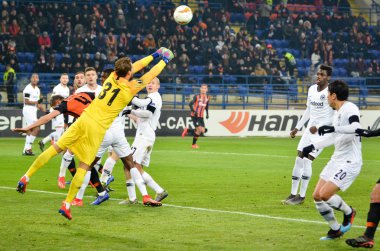 Kharkiv, Ukrayna - 14 Şubat 2019: Eintracht Futbolcu