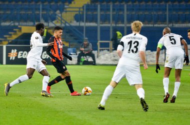 Kharkiv, Ukrayna - 14 Şubat 2019: Martin Hinteregger oyuncusu