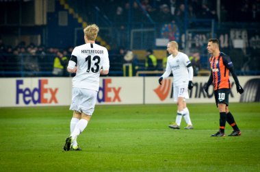 Kharkiv, Ukrayna - 14 Şubat 2019: Martin Hinteregger oyuncusu