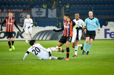 Kharkiv, Ukrayna - 14 Şubat 2019: Makoto Hasebe oyuncu durin