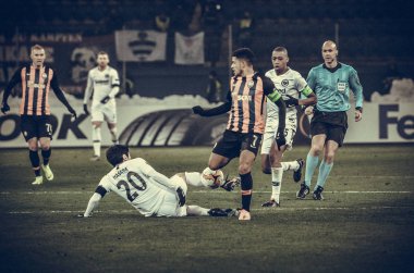 Kharkiv, Ukrayna - 14 Şubat 2019: Makoto Hasebe oyuncu durin